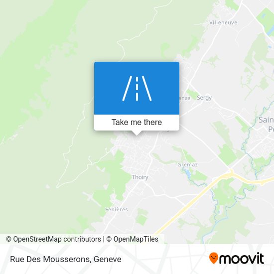 Rue Des Mousserons map