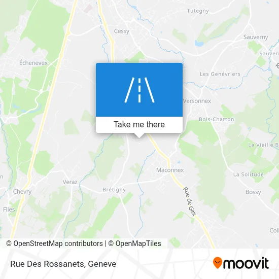 Rue Des Rossanets map
