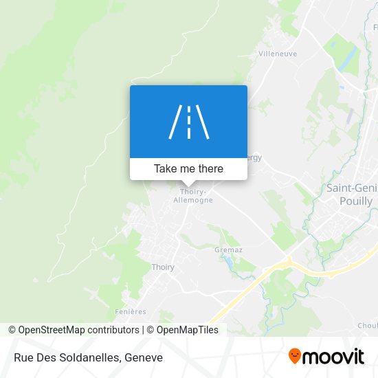 Rue Des Soldanelles map