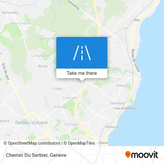 Chemin Du Serbier map