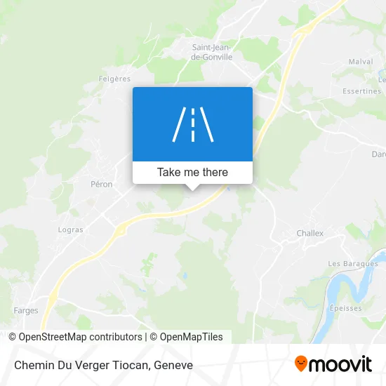 Chemin Du Verger Tiocan map