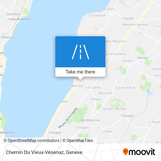 Chemin Du Vieux-Vésenaz map