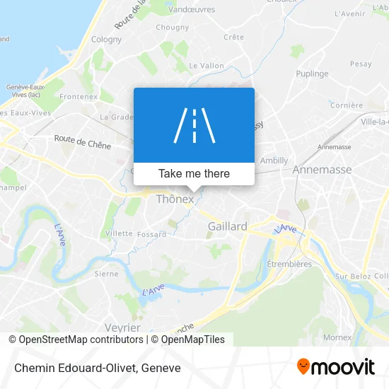 Chemin Edouard-Olivet map