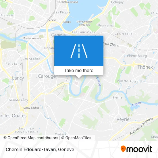 Chemin Edouard-Tavan map