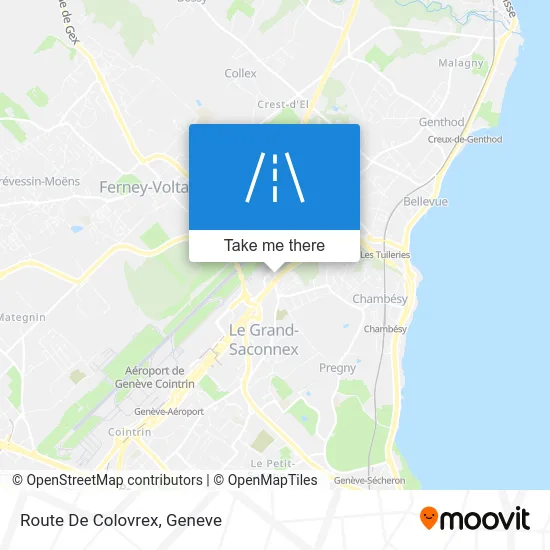 Route De Colovrex map