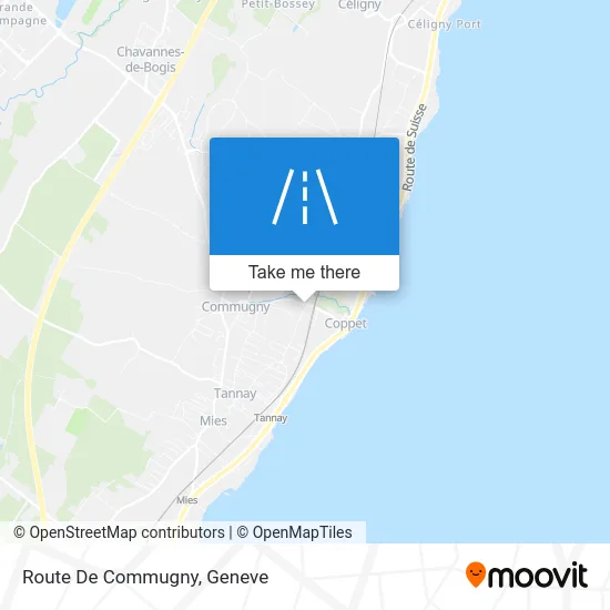 Route De Commugny map