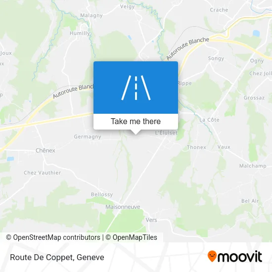Route De Coppet map