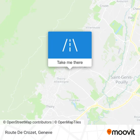 Route De Crozet map