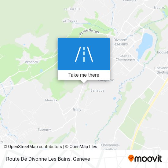 Route De Divonne Les Bains map