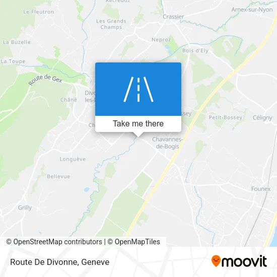 Route De Divonne map