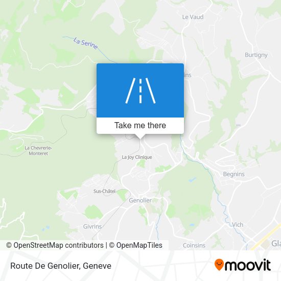 Route De Genolier map