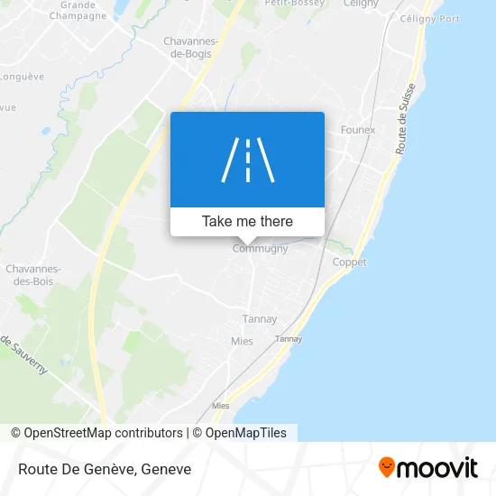 Route De Genève map