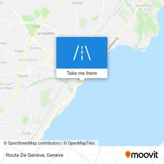 Route De Genève map