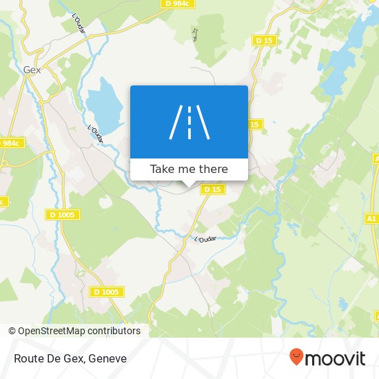 Route De Gex map