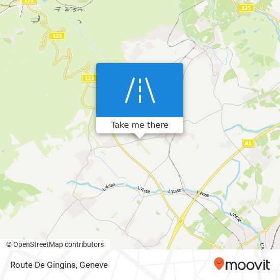 Route De Gingins Karte