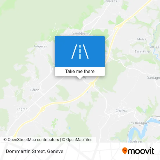 Rue Dommartin map