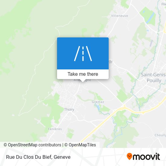 Rue Du Clos Du Bief map