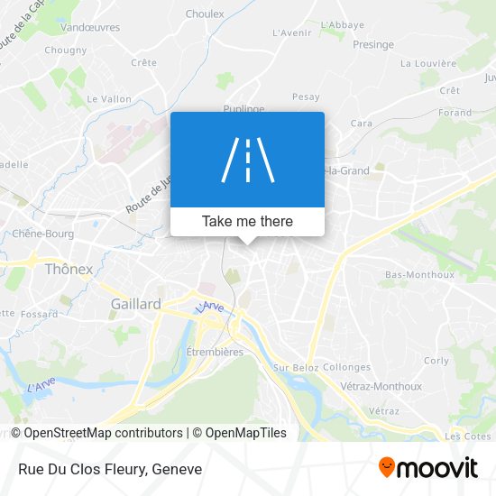 Rue Du Clos Fleury map