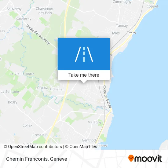 Chemin Franconis map