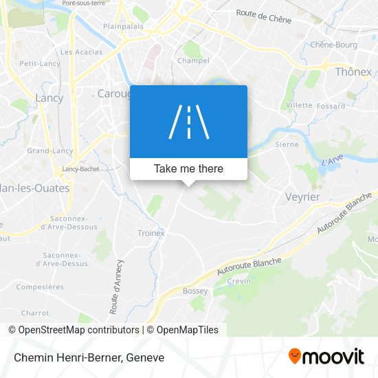 Chemin Henri-Berner map