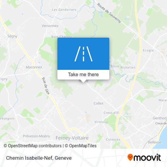 Chemin Isabelle-Nef map