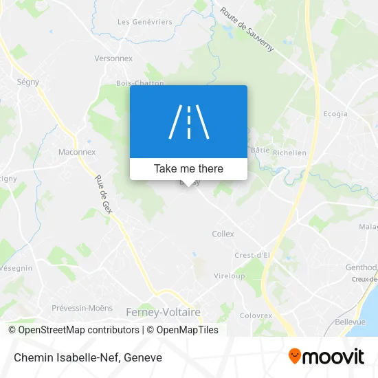 Chemin Isabelle-Nef map