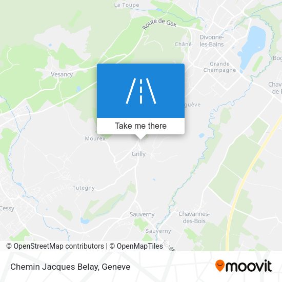 Chemin Jacques Belay map