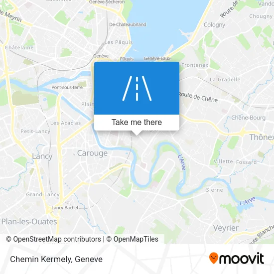 Chemin Kermely map