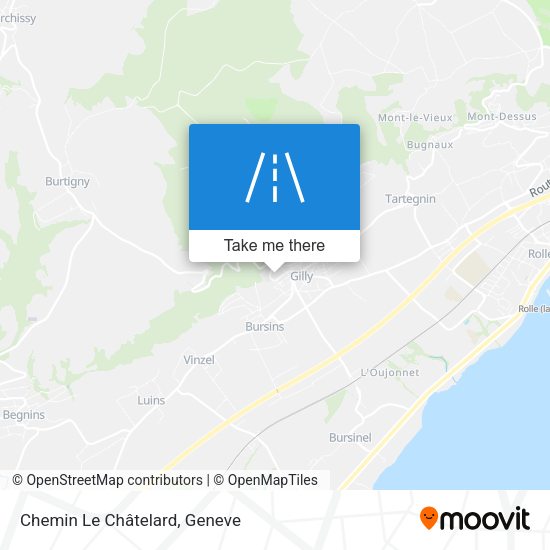 Chemin Le Châtelard map