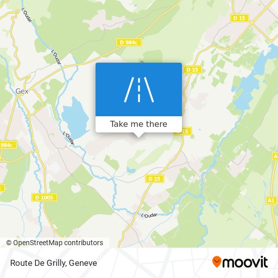 Route De Grilly Karte