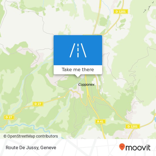 Route De Jussy map