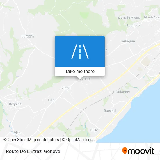 Route De L'Etraz map