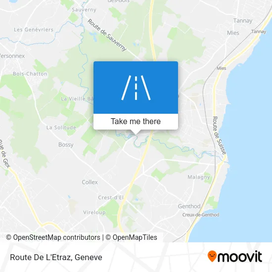 Route De L'Etraz map