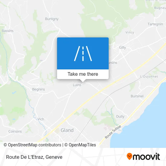 Route De L'Etraz map