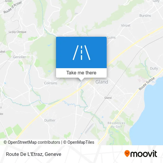 Route De L'Etraz map