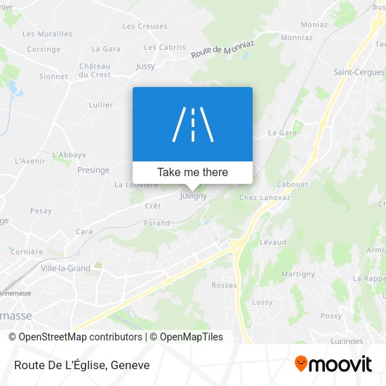 Route De L'Église map