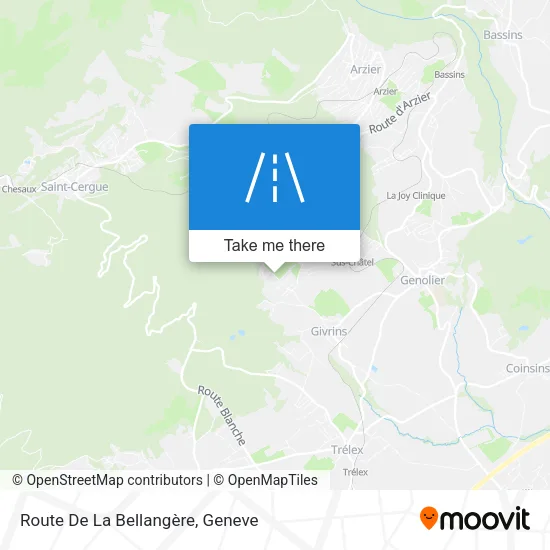 Route De La Bellangère map
