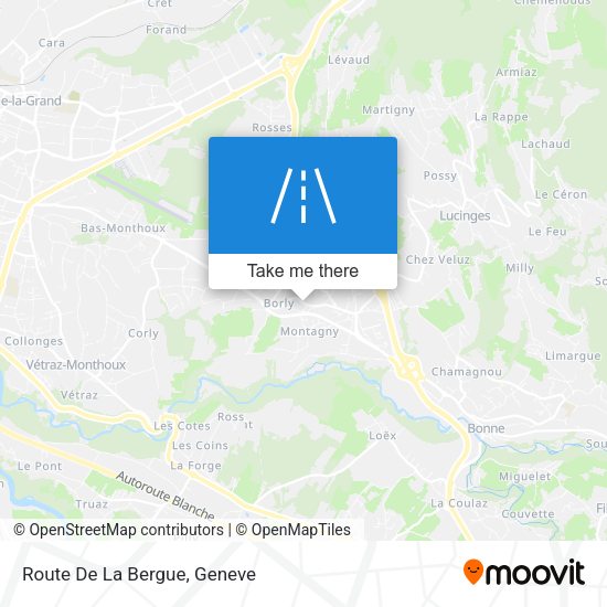 Route De La Bergue map
