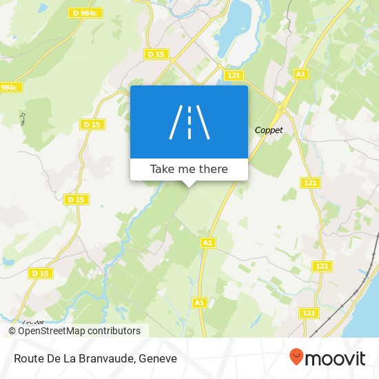 Route De La Branvaude Karte