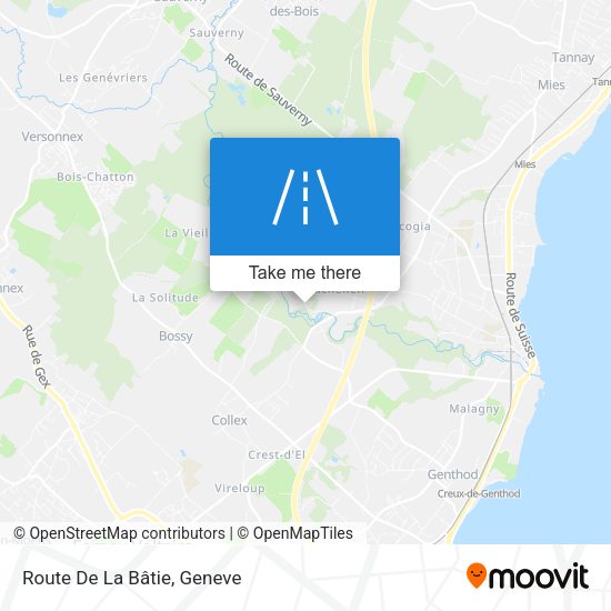Route De La Bâtie map