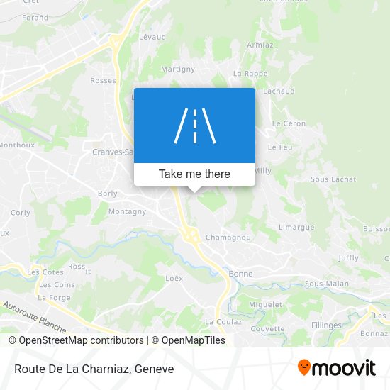 Route De La Charniaz map