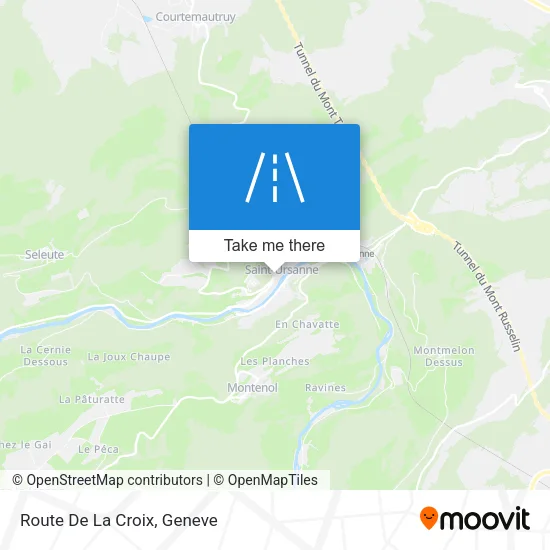Route De La Croix plan
