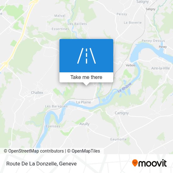Route De La Donzelle map
