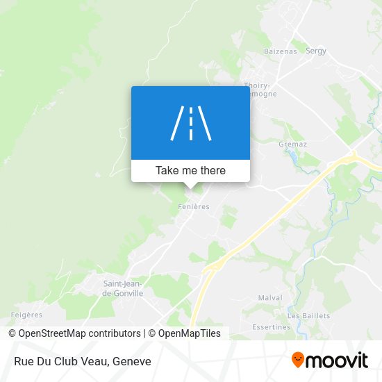 Rue Du Club Veau map