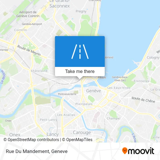 Rue Du Mandement map