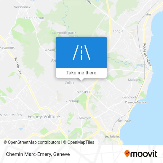 Chemin Marc-Emery map