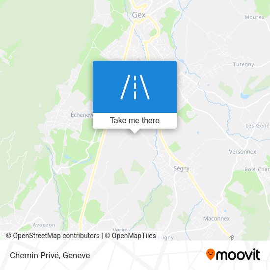 Chemin Privé map
