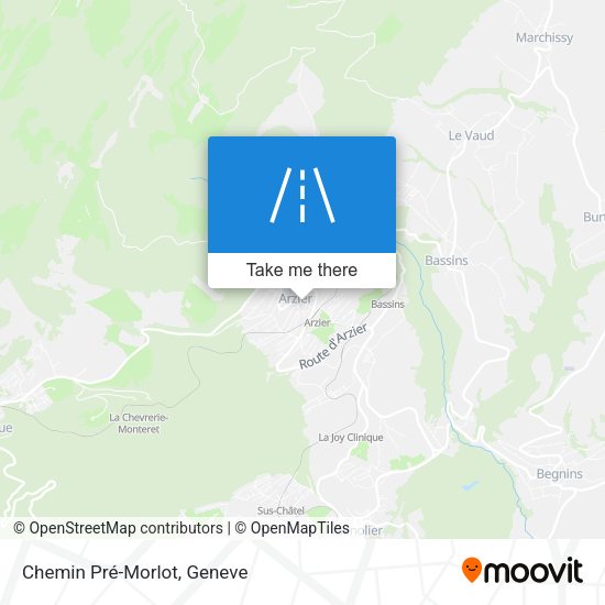 Chemin Pré-Morlot map