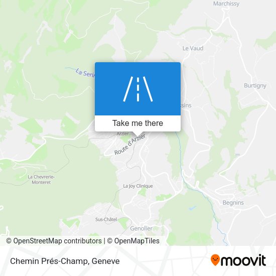 Chemin Prés-Champ map