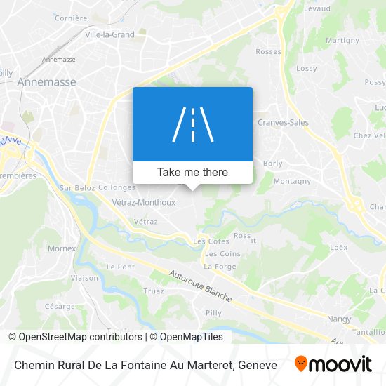 Chemin Rural De La Fontaine Au Marteret map